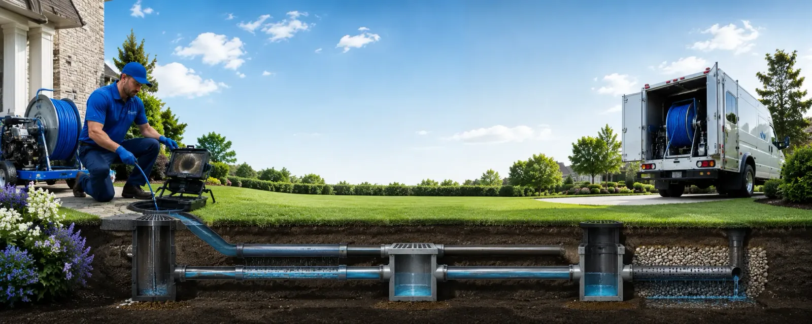 Outdoor drain cleaning information for East Granby, CT